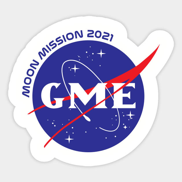 GME Moon Mission 2021 Sticker by HexxTalionis